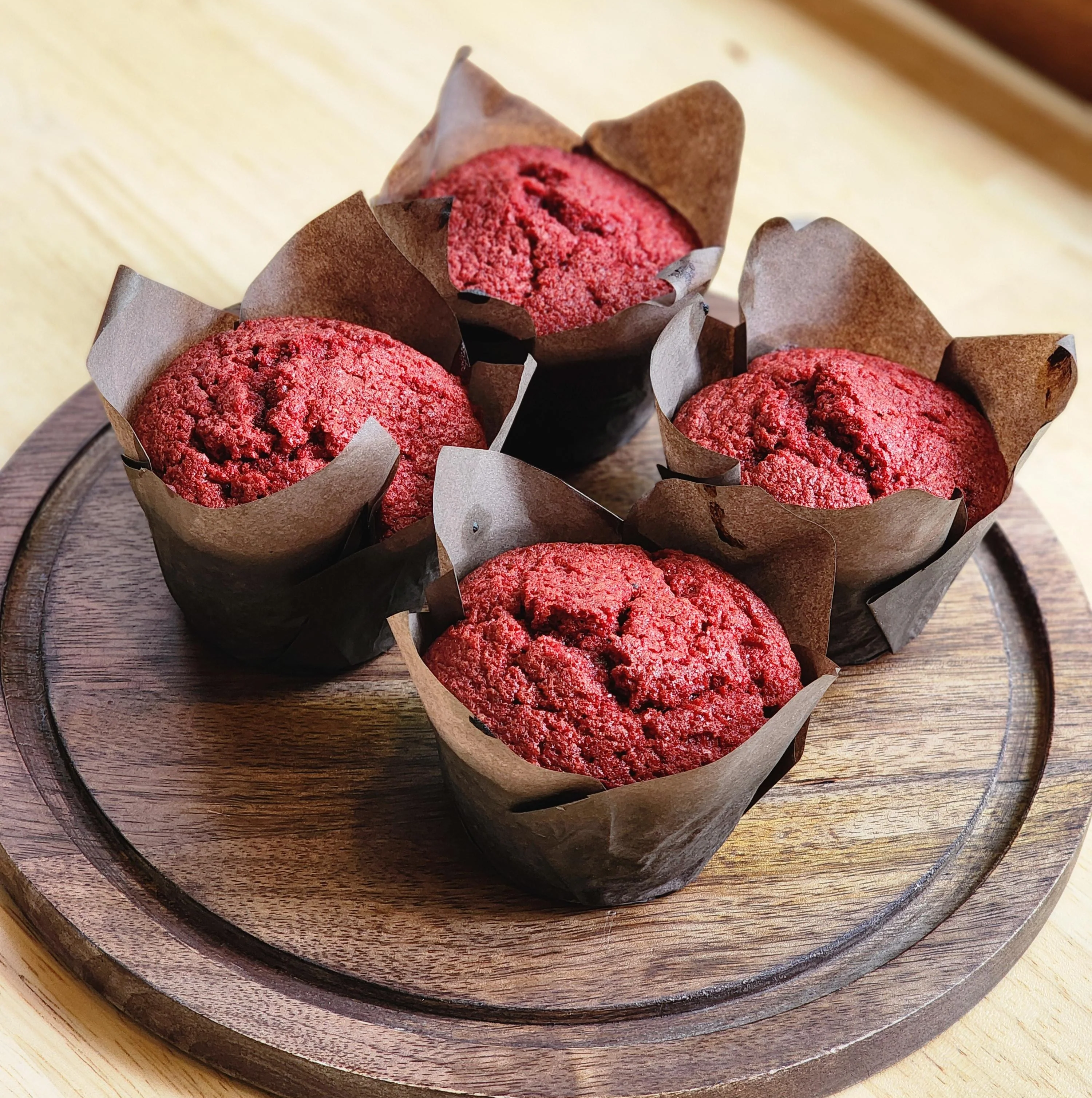 Red Velvet Muffins x4