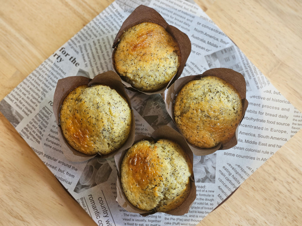 Lemon Poppyseed Muffins x4