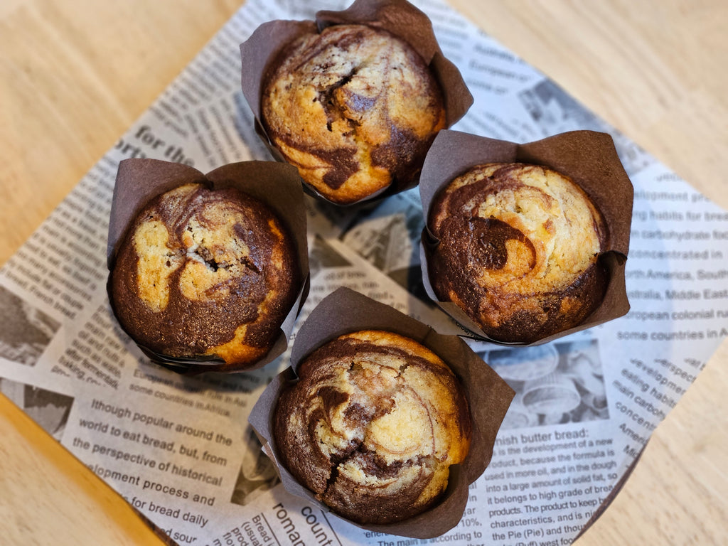 Marble Swirl Muffins x4