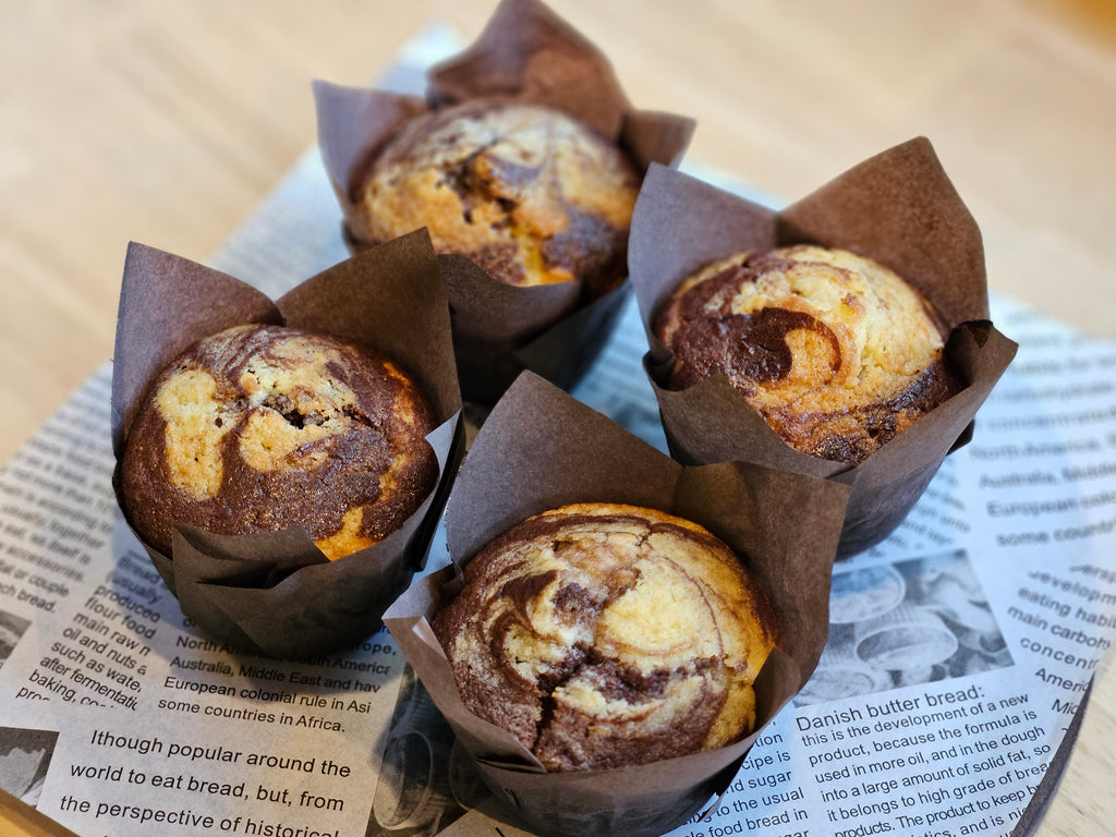 Marble Swirl Muffins x4
