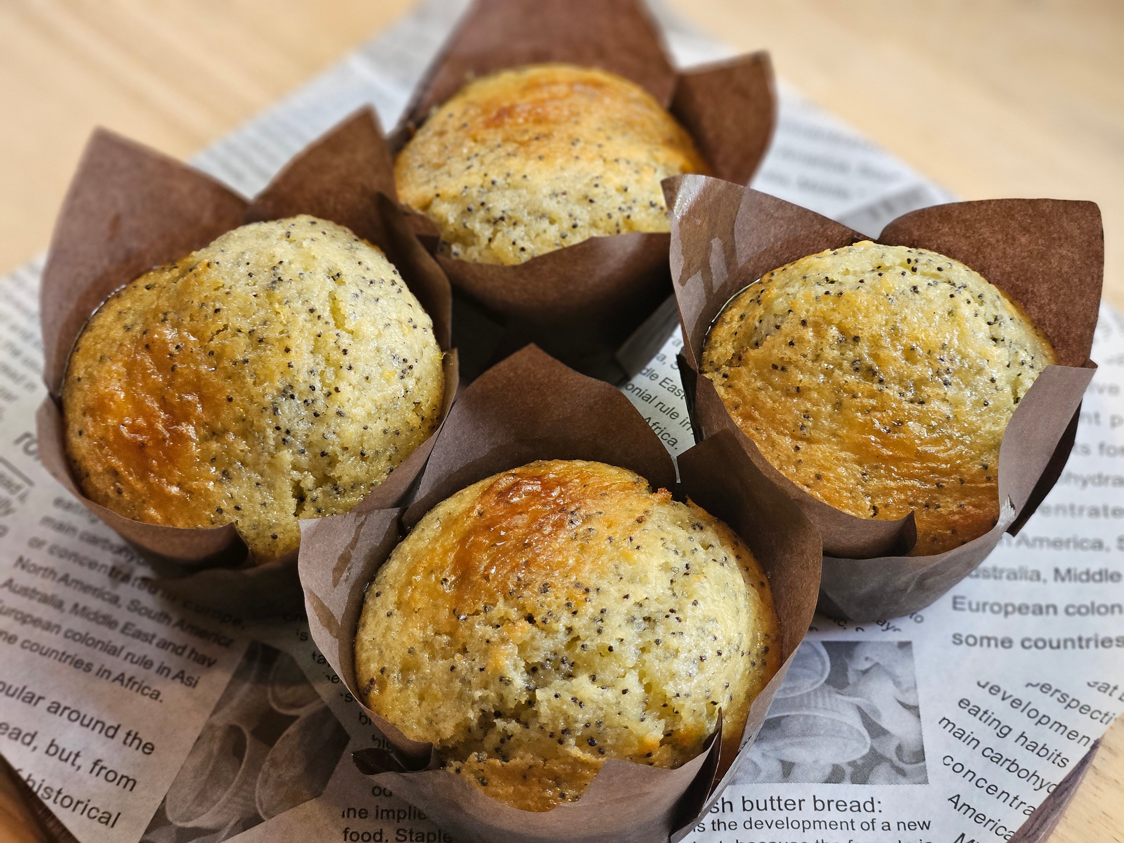 Lemon Poppyseed Muffins x4
